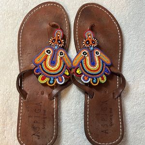 Aspiga Leather Sandals